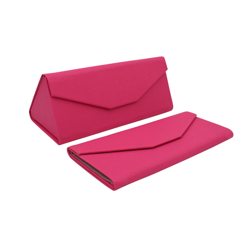 Fuchsia Vegan Leather Glasses Case