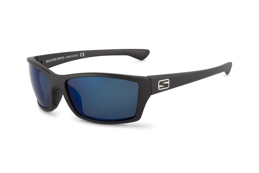 Skeleton Optics Scout Black Blue Gun Light Pro Polarized Sunglasses for Men & Women