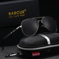 Men's Oversized Pilot Sunglasses – Polarized UV400 Retro Style
