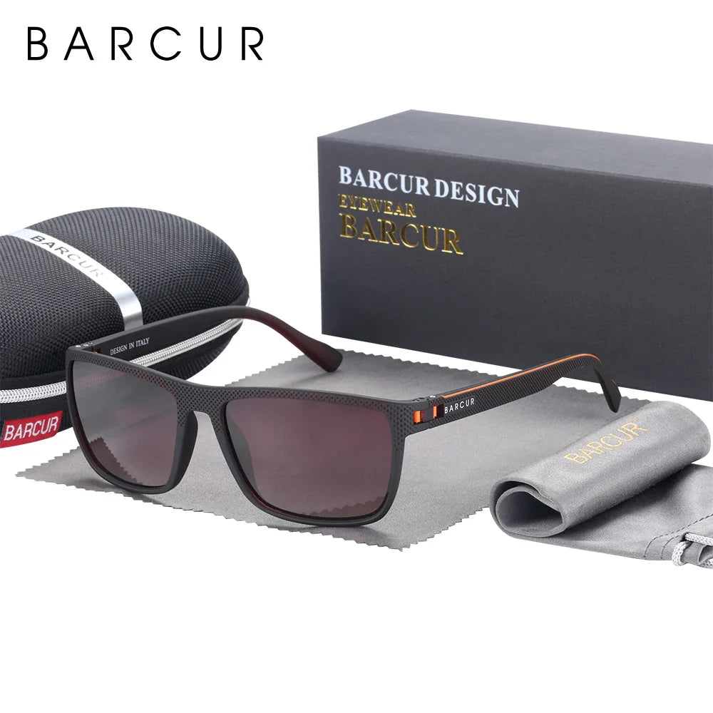 BARCUR Polarized Sunglasses – TR90 Frame, UV400 Men's