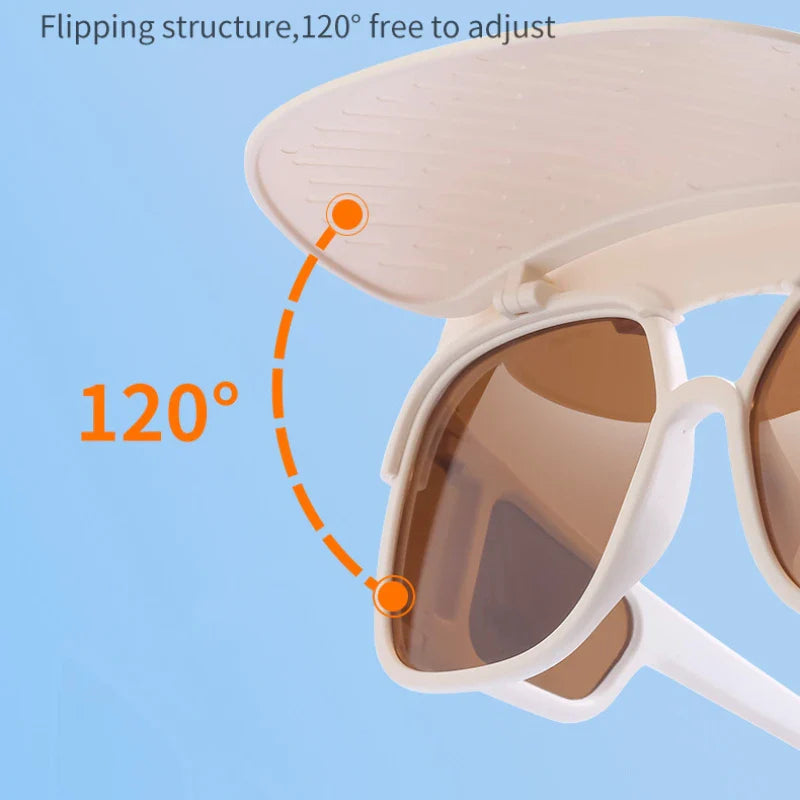 Polarized Sunglasses with Removable Visor for Women