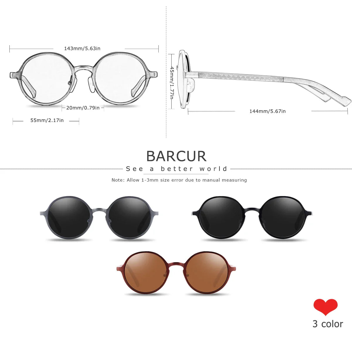 Stevvex BARCUR retro round polarized sunglasses with UV400 protection, trendy design, and tinted lenses in a stylish outdoor setting.