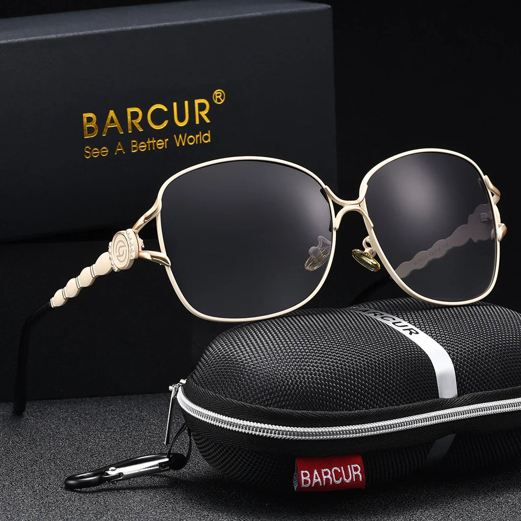 BARCUR Women's Oversized Polarized UV400 Sunglasses