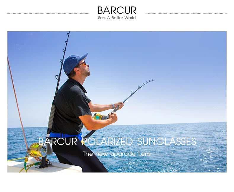 BARCUR Polarized Oval Sunglasses – UV400 Men's