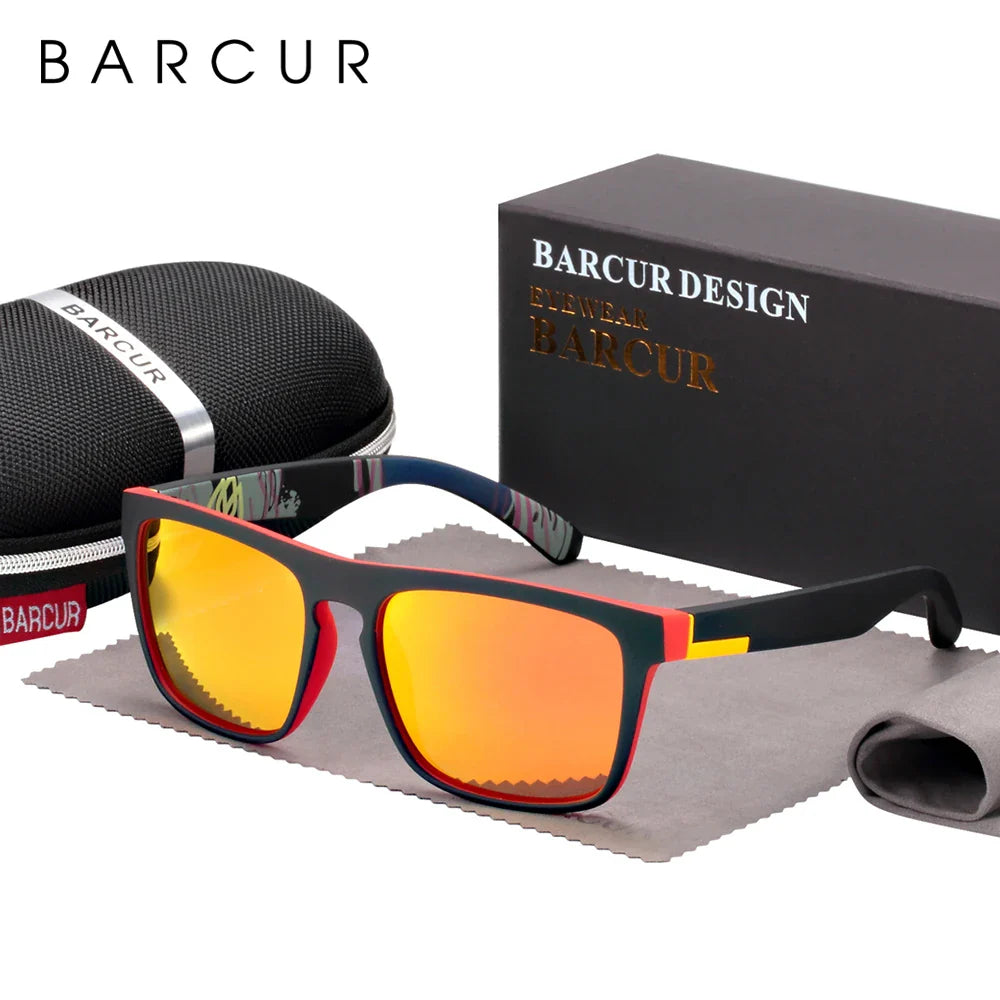 Men's Polarized Square Sunglasses – UV400 Anti-Glare Driving