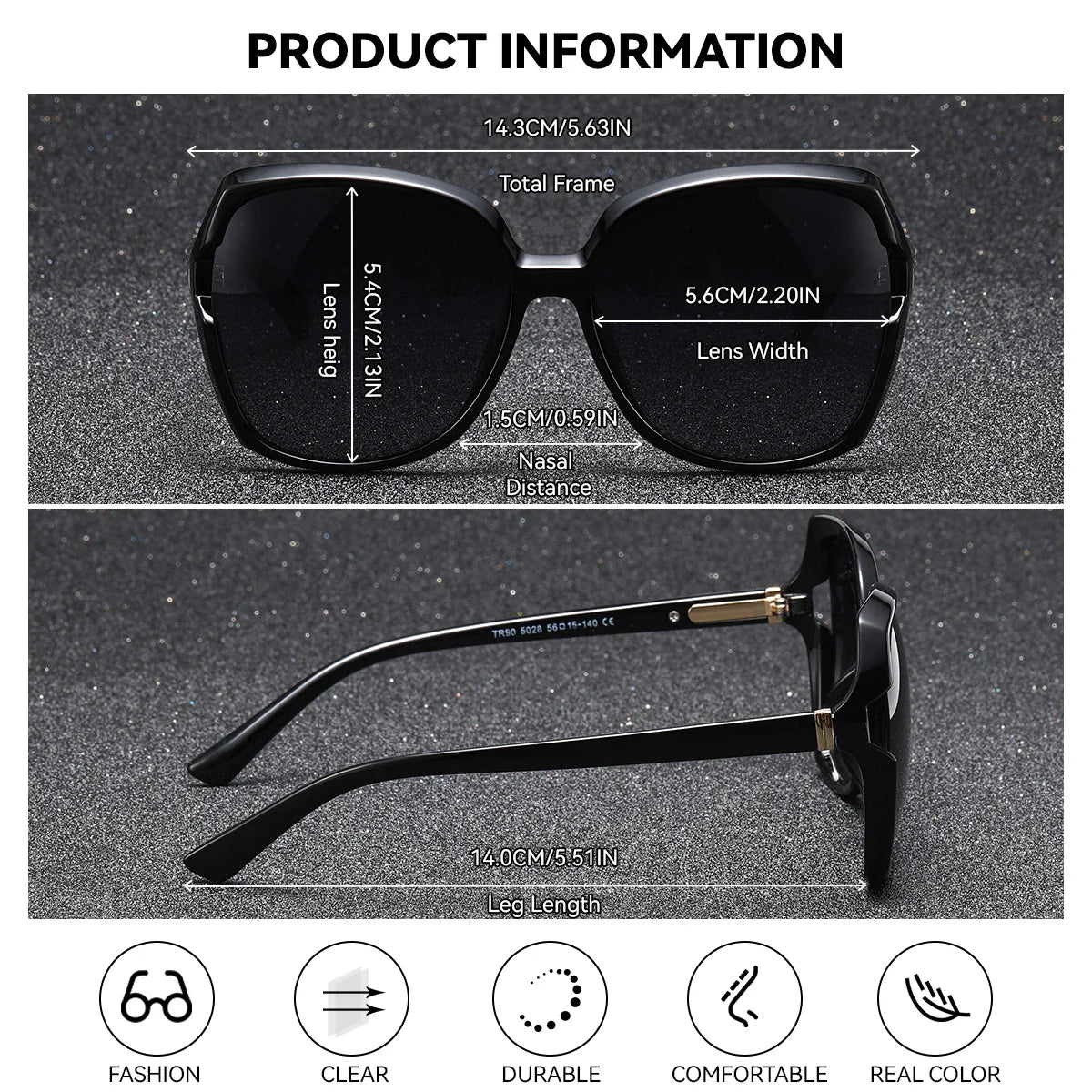Stevvex BARCUR gradient butterfly frame polarized UV400 sunglasses with tinted lenses and stylish design.