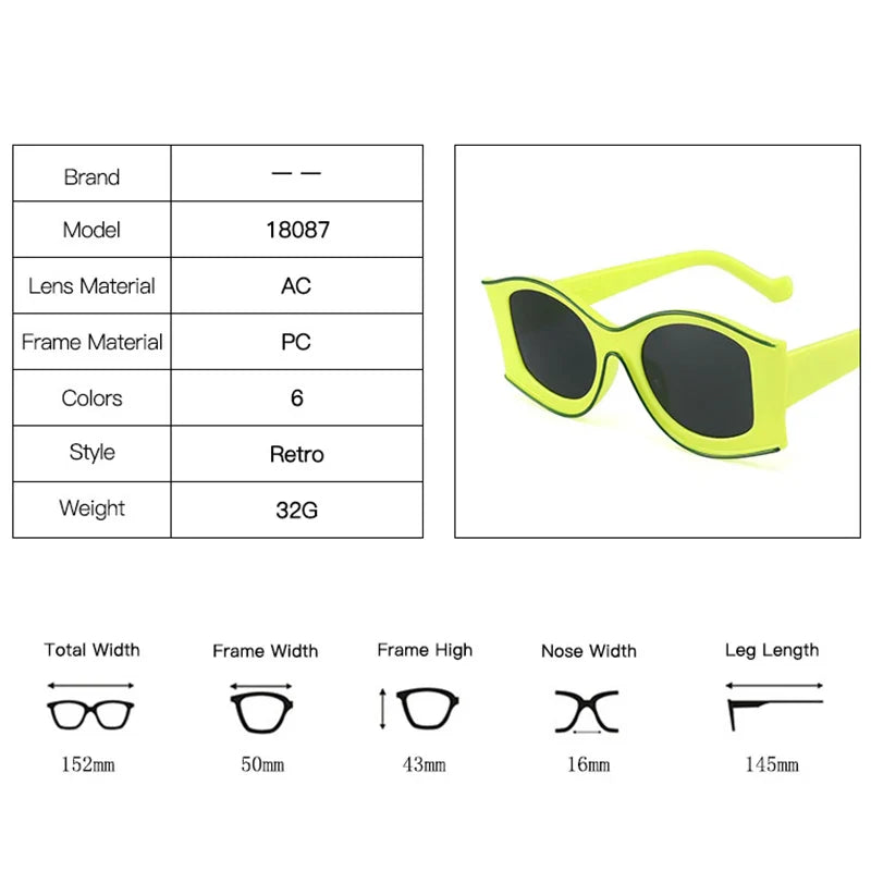 Colorful Oversized Retro Sunglasses — Photochromic UV400