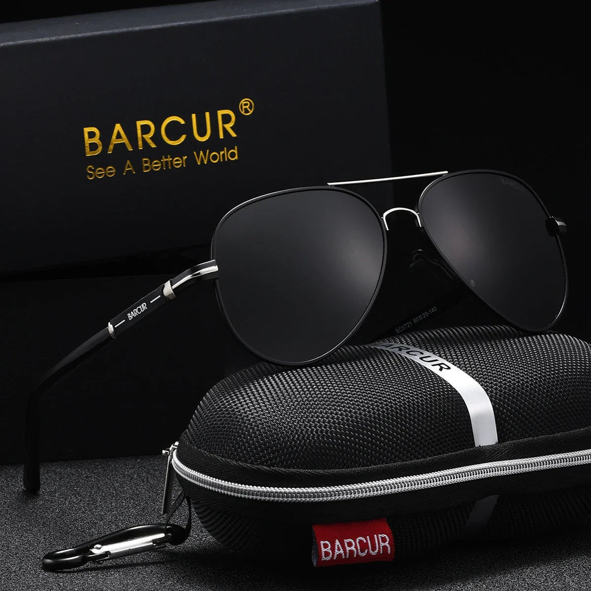 Men's Oversized Pilot Sunglasses – Polarized UV400 Retro Style