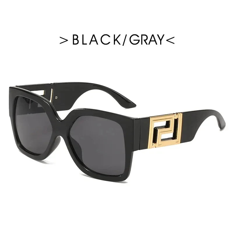 Oversized Vintage Round Sunglasses for Women — UV400