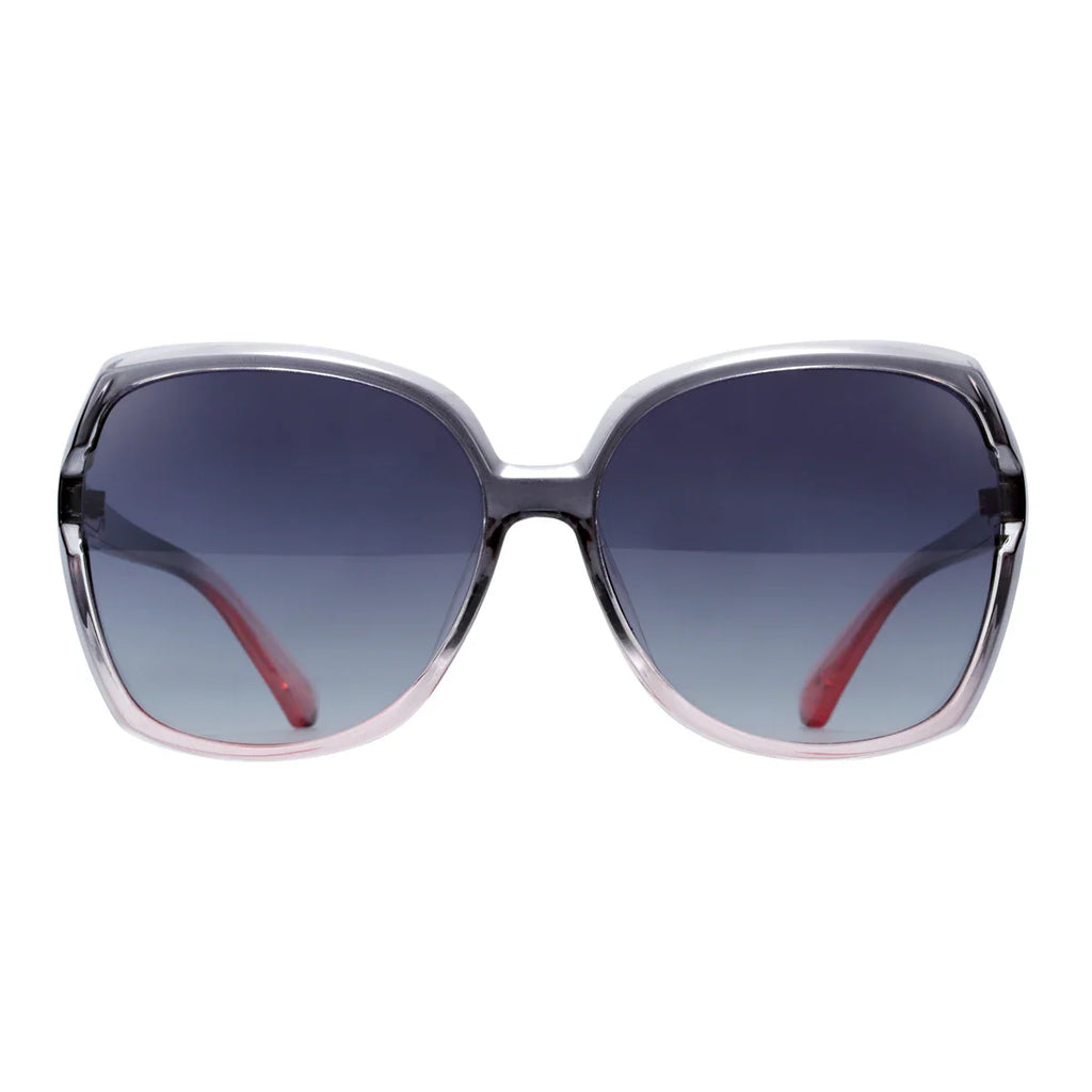 Stevvex BARCUR oversized polarized UV400 sunglasses with dark tinted lenses and thick black frames.
