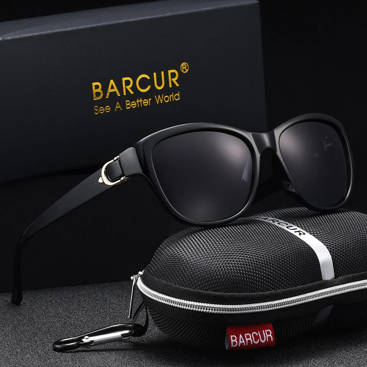 BARCUR Polarized Round Sunglasses – UV400 Unisex