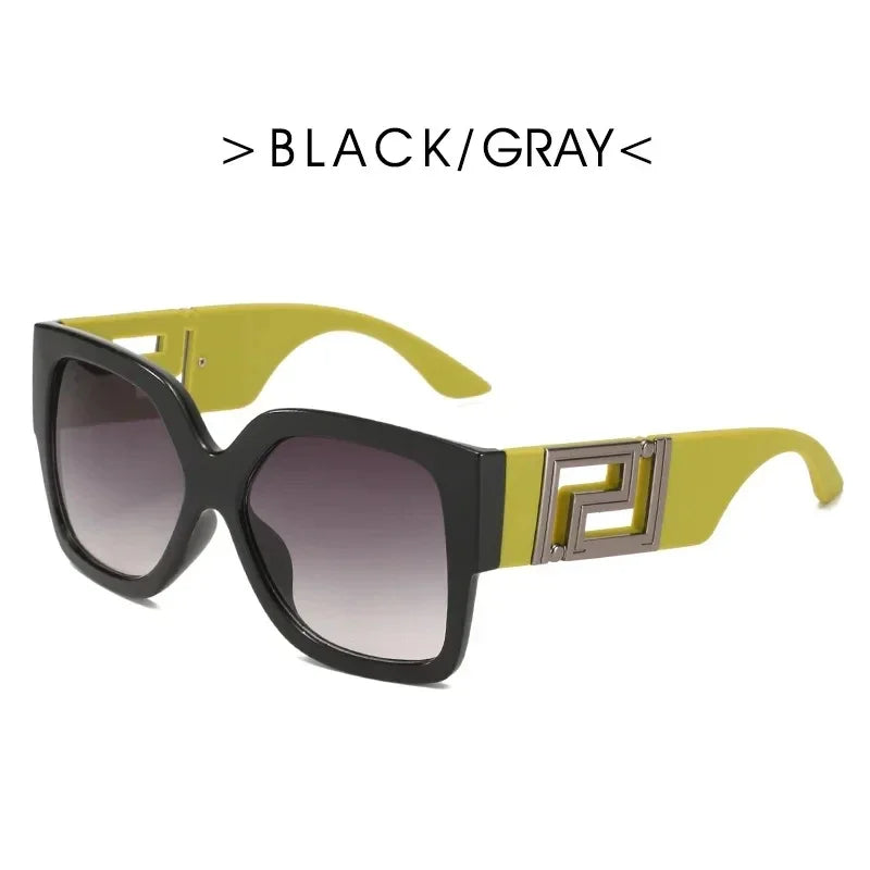 Oversized Vintage Round Sunglasses for Women — UV400