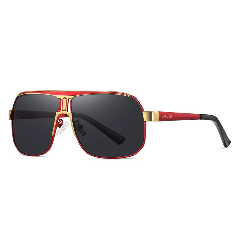 BARCUR Polarized Oval Sunglasses – UV400 Men's