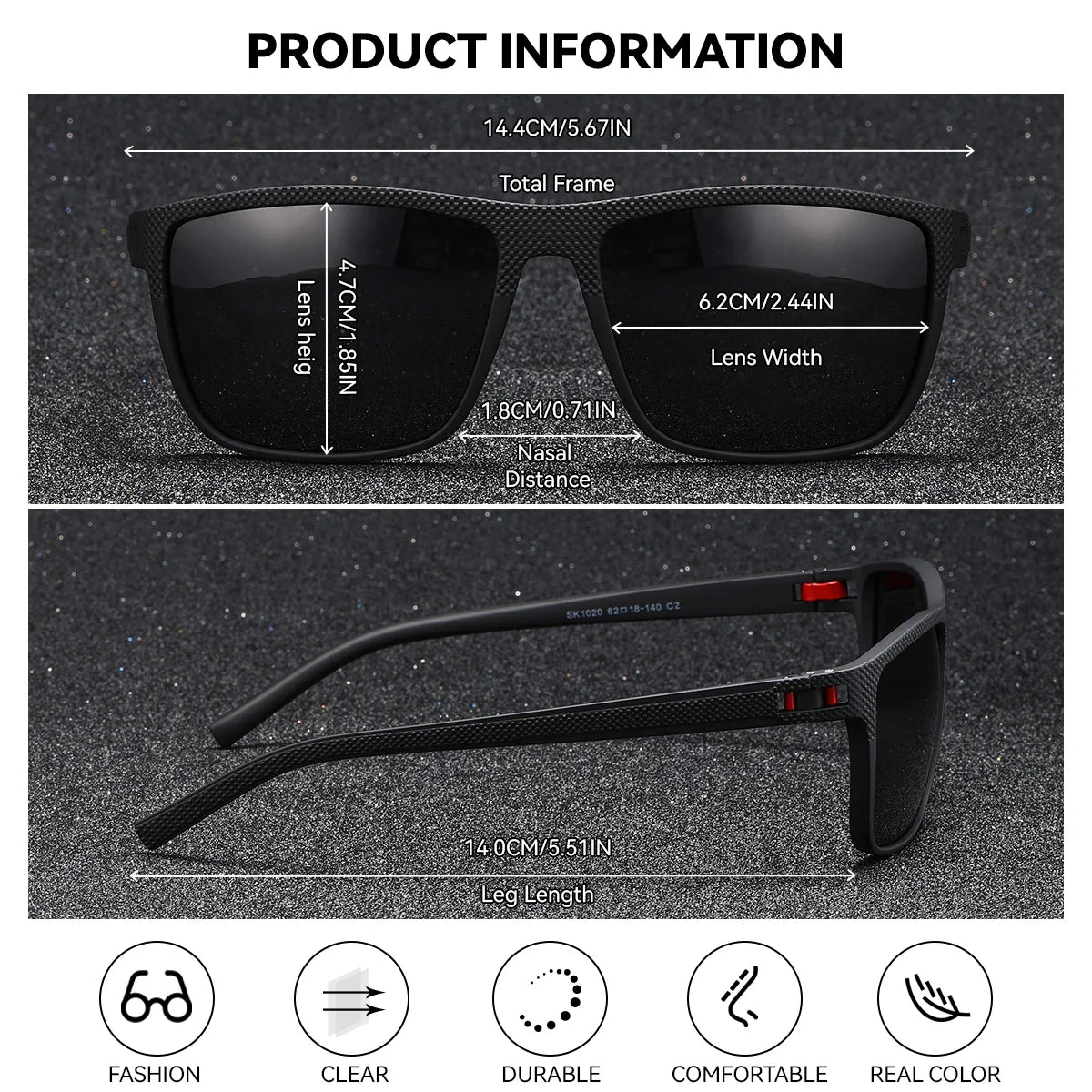 BARCUR Original Trendy Polarized Sunglasses for Women