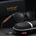 BARCUR Polarized Walnut Wood Sunglasses – UV400 Men's