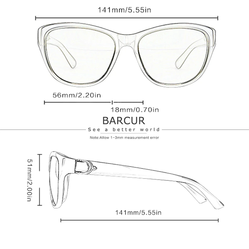 BARCUR Polarized Round Sunglasses – UV400 Unisex