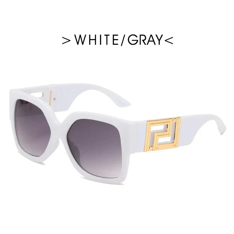 Oversized Vintage Round Sunglasses for Women — UV400