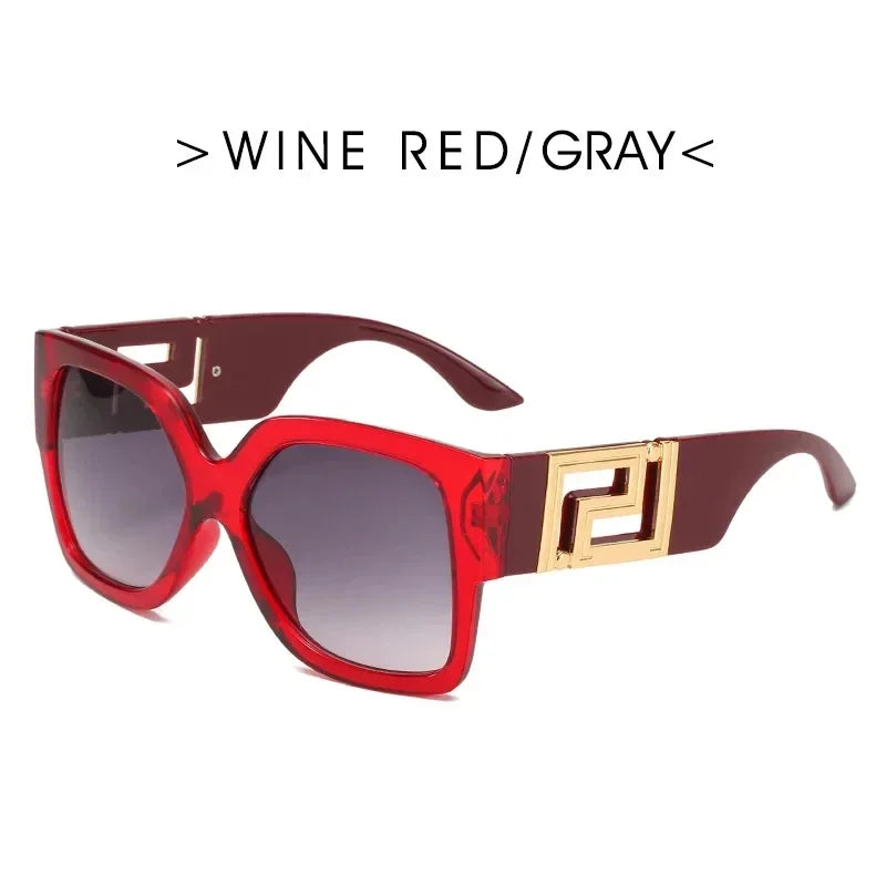 Oversized Vintage Round Sunglasses for Women — UV400
