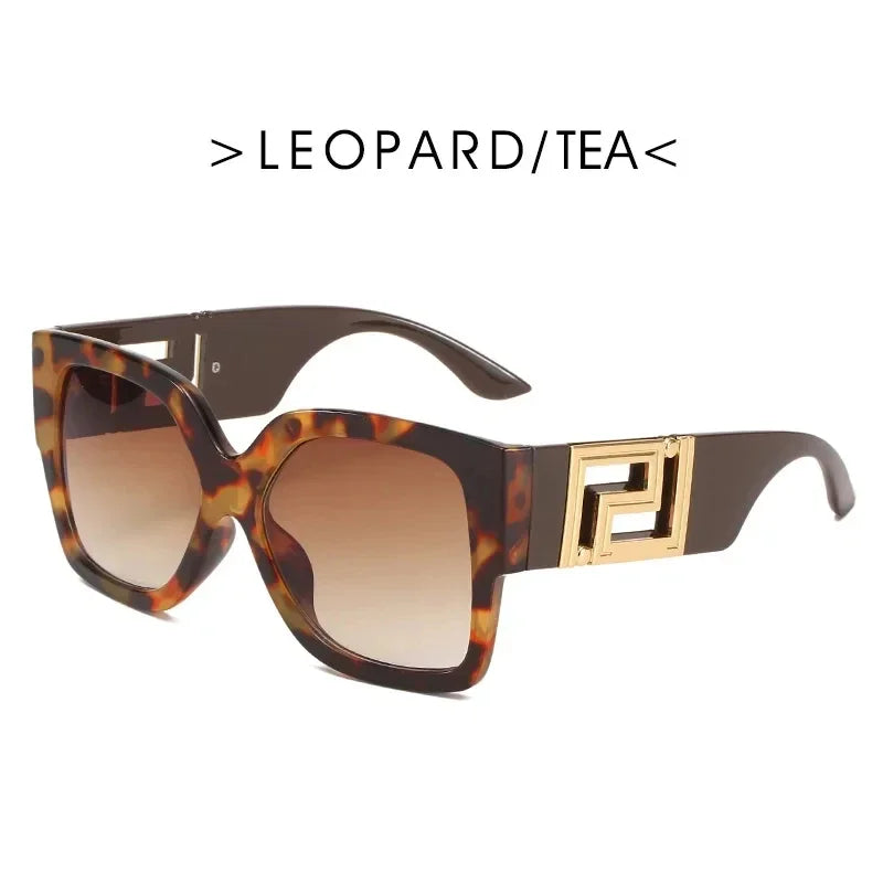 Oversized Vintage Round Sunglasses for Women — UV400