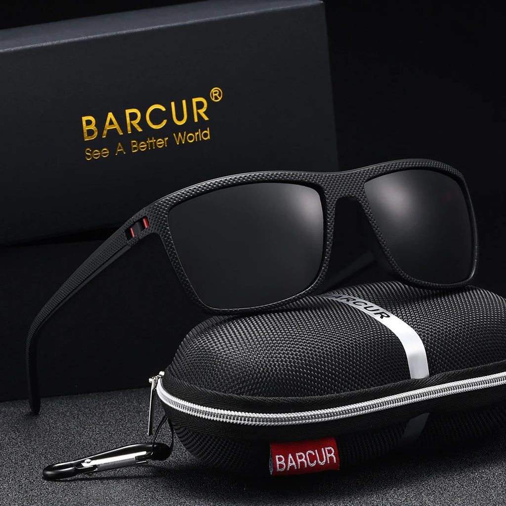 BARCUR Polarized Rectangle Sunglasses – UV400 Men's