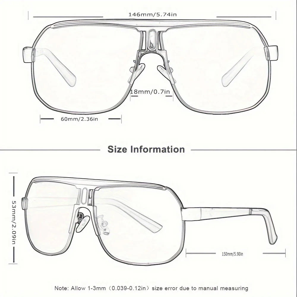 BARCUR Polarized Oval Sunglasses – UV400 Men's