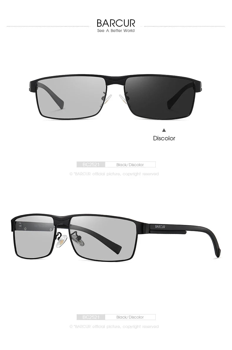BARCUR Polarized Business Sunglasses – UV400 Men's