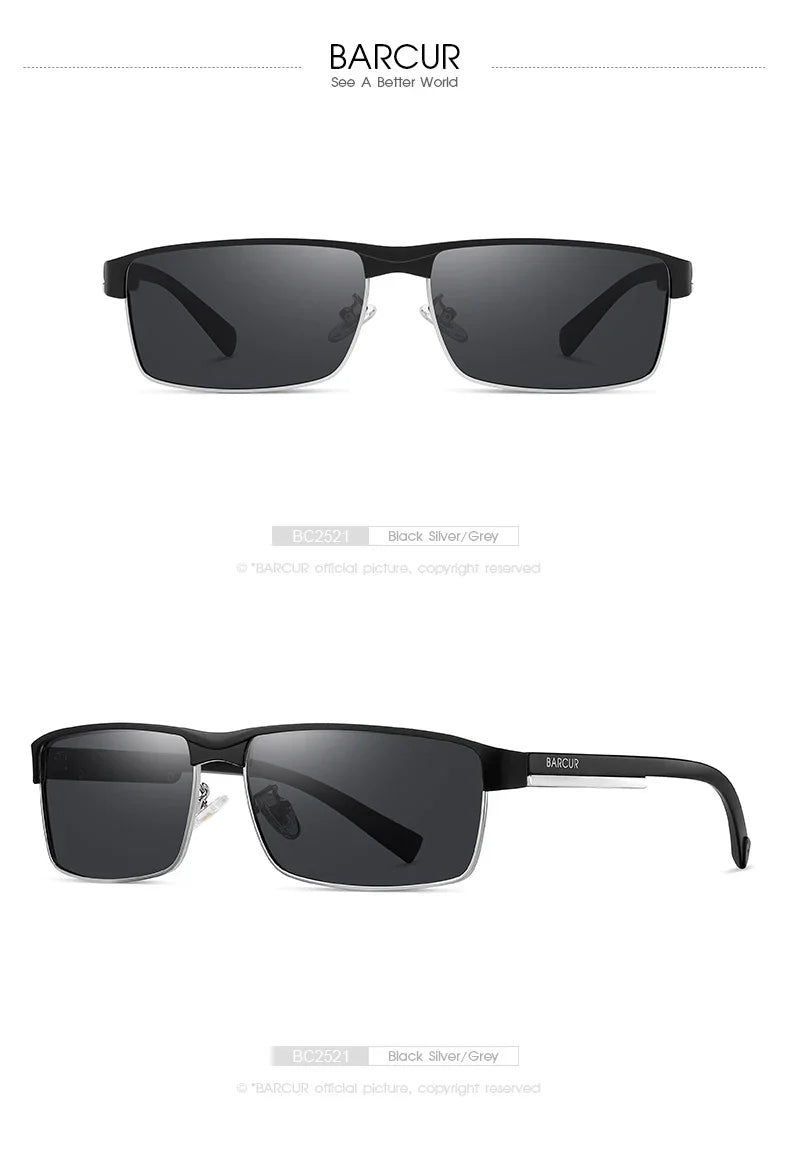 BARCUR Polarized Business Sunglasses – UV400 Men's