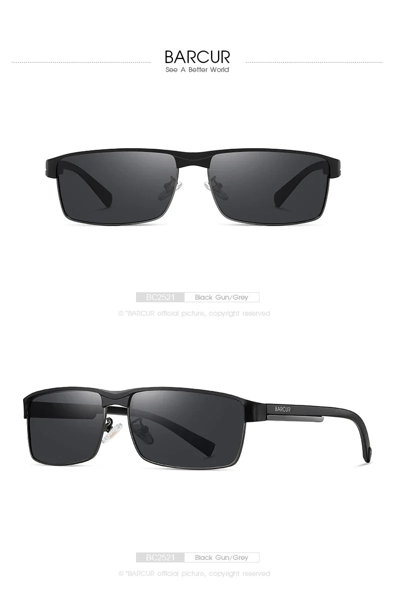 BARCUR Polarized Business Sunglasses – UV400 Men's