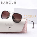 BARCUR Cool Oval Double Beam Polarized TAC Sunglasses