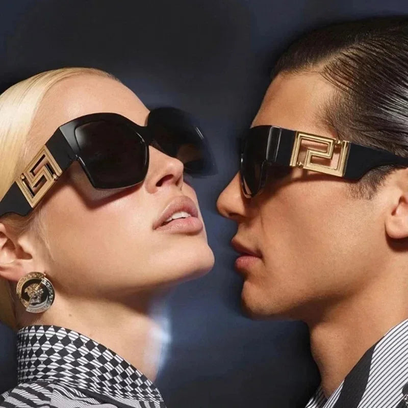 Oversized Vintage Round Sunglasses for Women — UV400