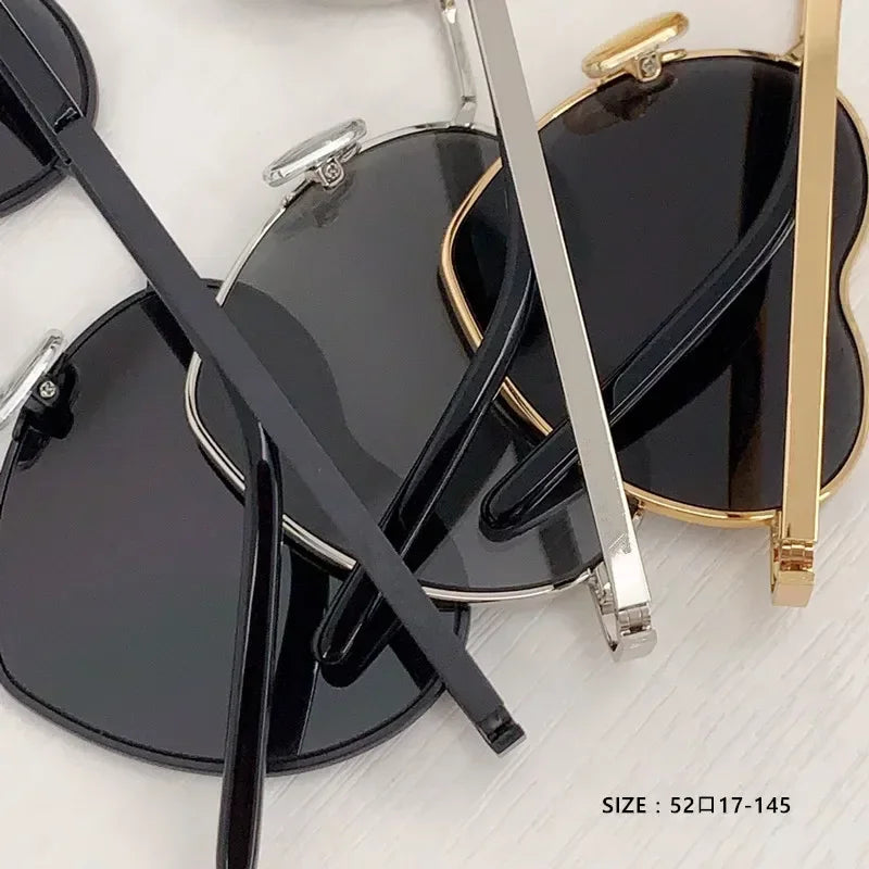 Heart-Shaped Photochromic Sunglasses for Women — UV400