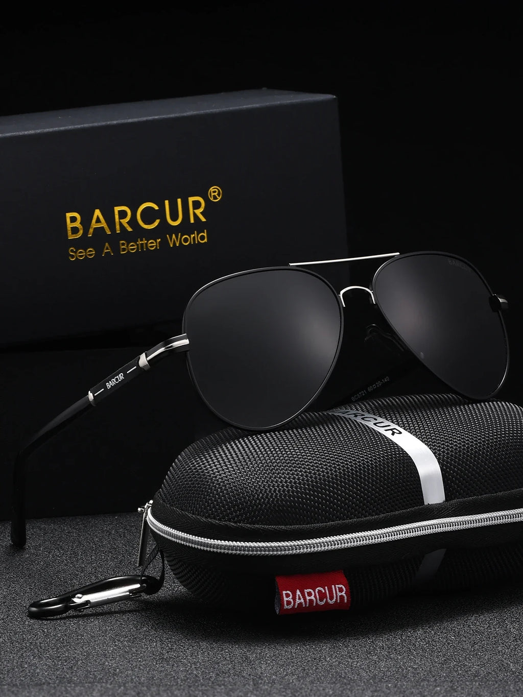 Men's Oversized Pilot Sunglasses – Polarized UV400 Retro Style
