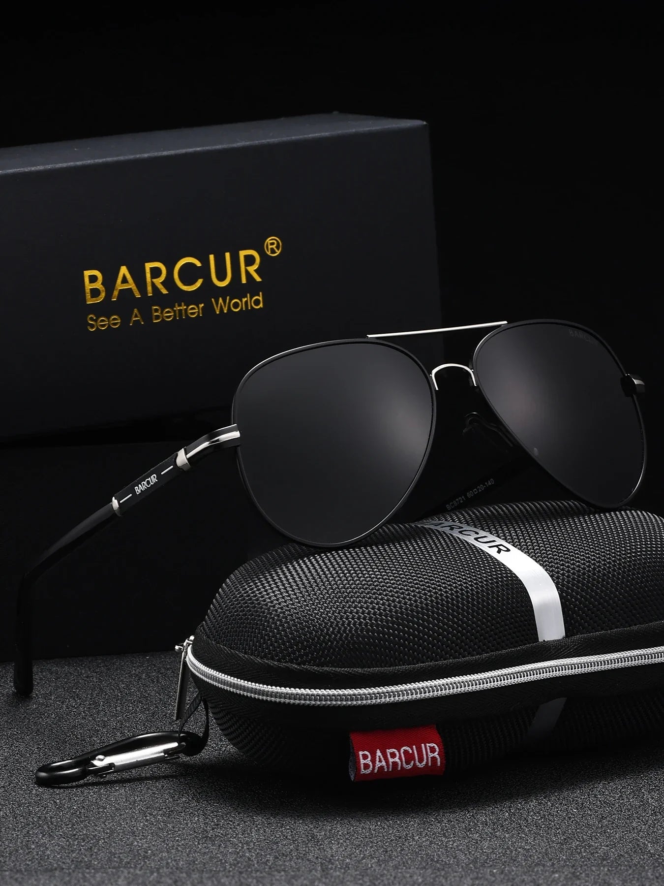 Men's Oversized Pilot Sunglasses – Polarized UV400 Retro Style