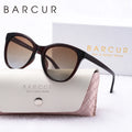 Stevvex BARCUR women’s transparent cat eye polarized sunglasses with UV400 protection, stylish and lightweight for sunny days.