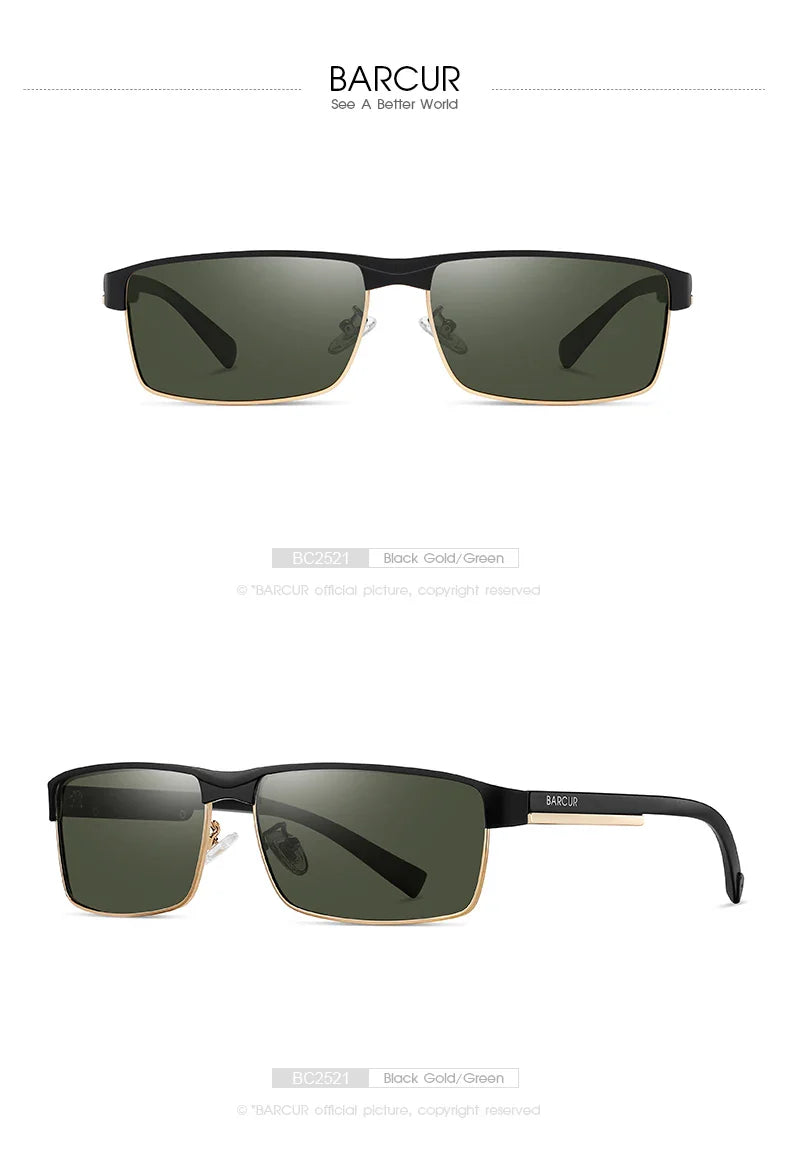 BARCUR Polarized Business Sunglasses – UV400 Men's