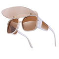 Polarized Sunglasses with Removable Visor for Women