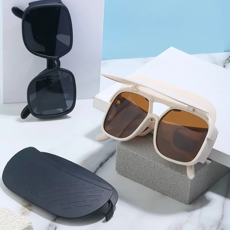 Polarized Sunglasses with Removable Visor for Women