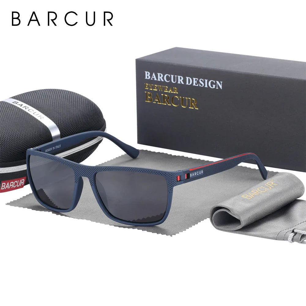 BARCUR Polarized Sunglasses – TR90 Frame, UV400 Men's
