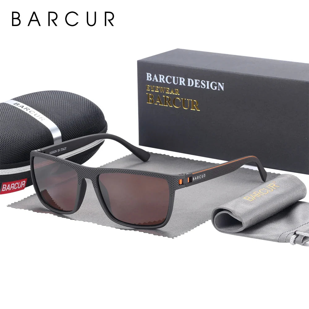 BARCUR Polarized Sunglasses – TR90 Frame, UV400 Men's