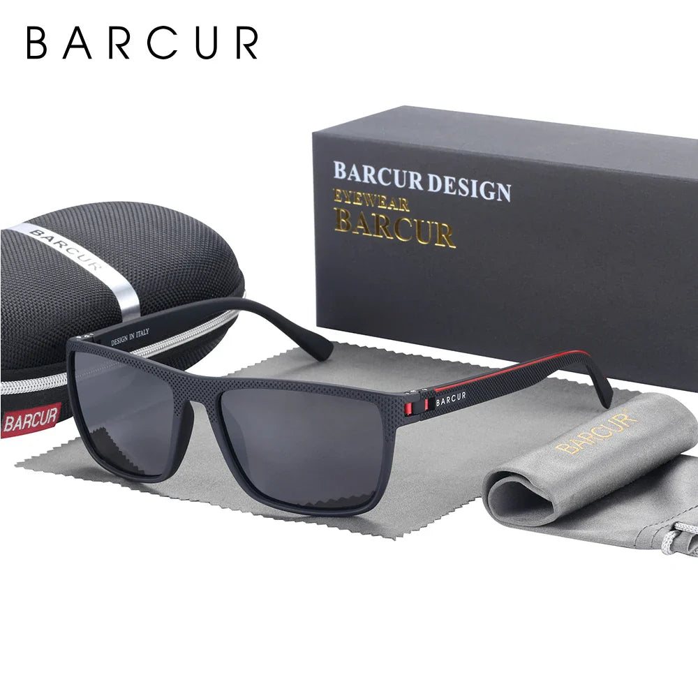 BARCUR Polarized Sunglasses – TR90 Frame, UV400 Men's