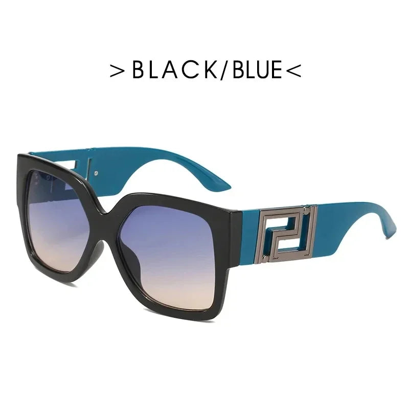 Oversized Vintage Round Sunglasses for Women — UV400