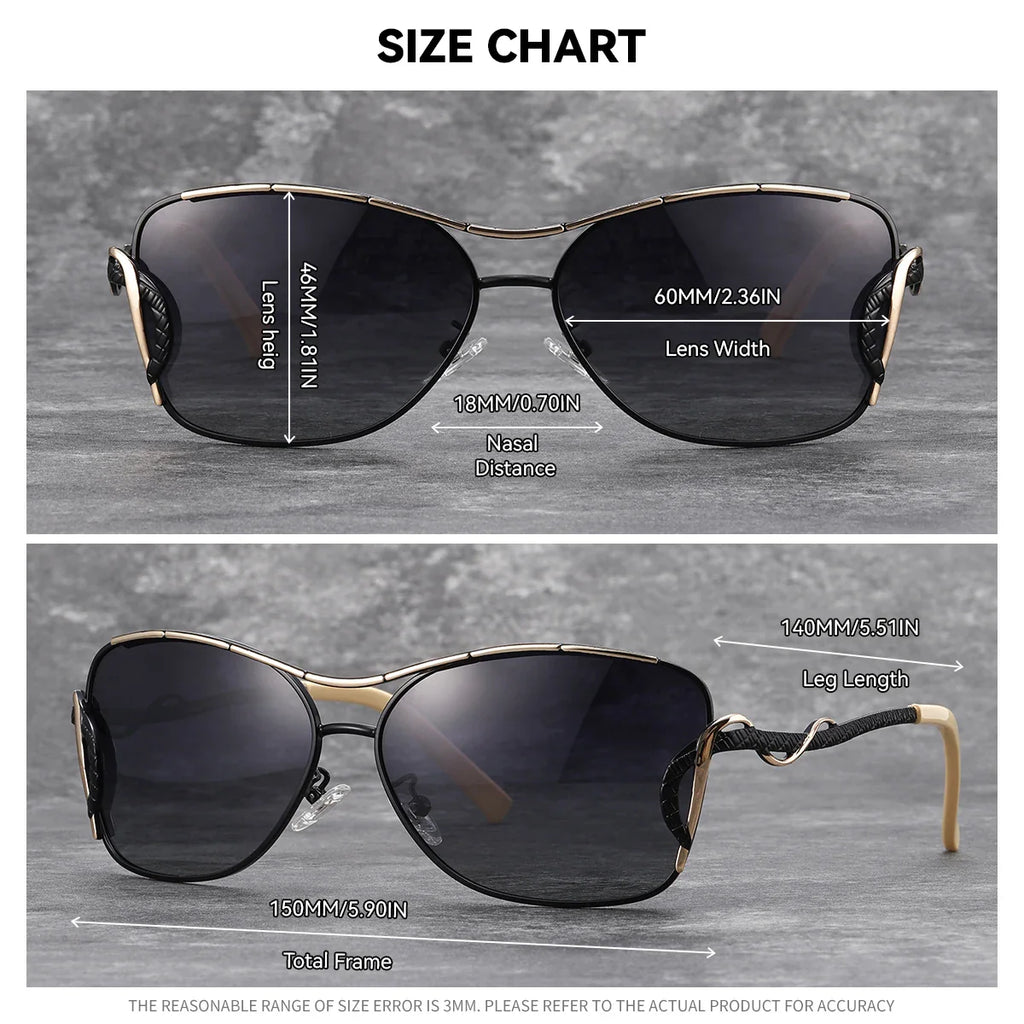 BARCUR Vintage Polarized Round Fashionable Women's Sunglasses