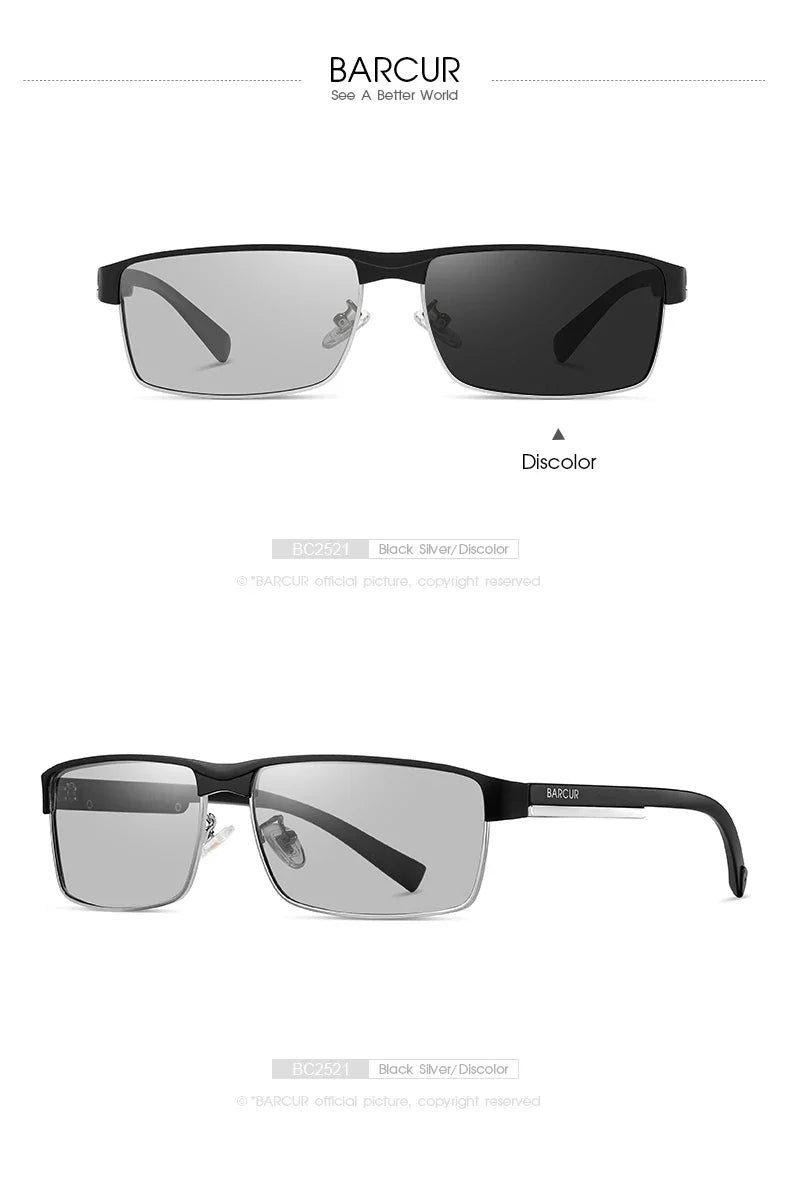 BARCUR Polarized Business Sunglasses – UV400 Men's