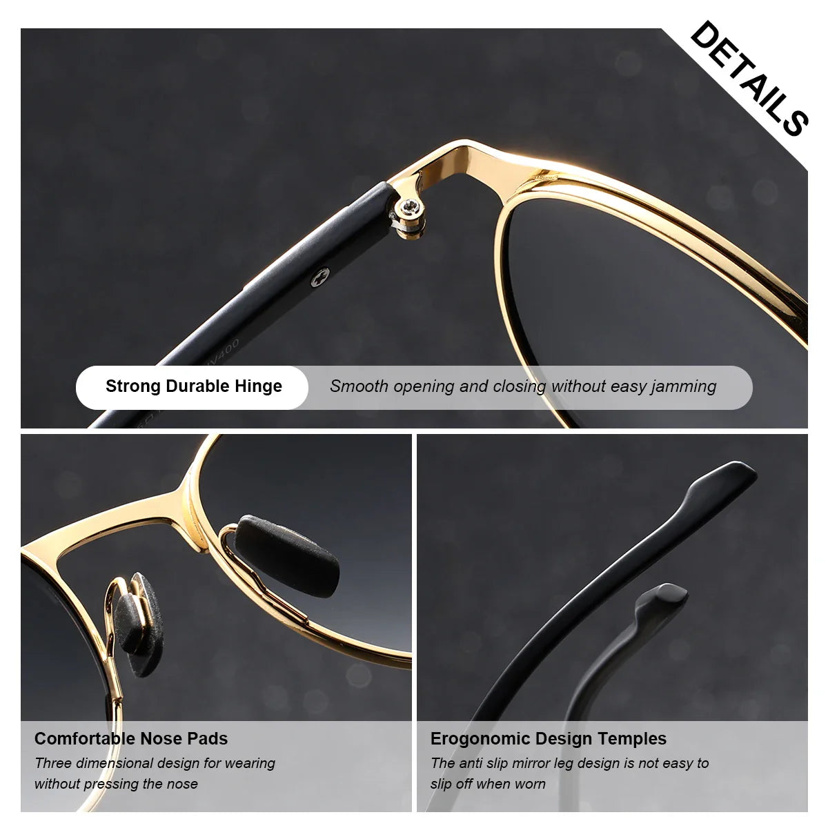 BARCUR Retro Polarized UV400 Fashionable Women's Sunglasses