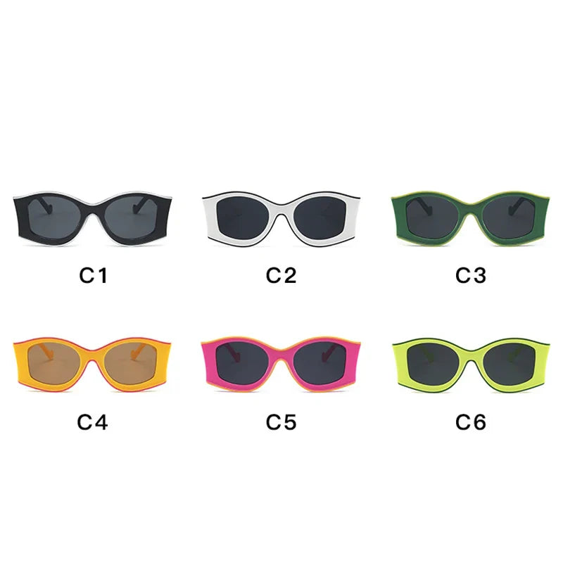 Colorful Oversized Retro Sunglasses — Photochromic UV400
