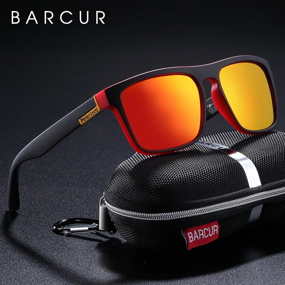 Men's Polarized Square Sunglasses – UV400 Anti-Glare Driving