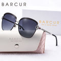 BARCUR Fashion Polarized Metal Frame UV400 Sunglasses