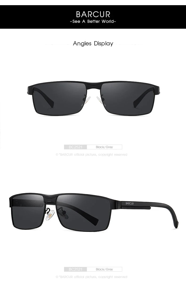 BARCUR Polarized Business Sunglasses – UV400 Men's
