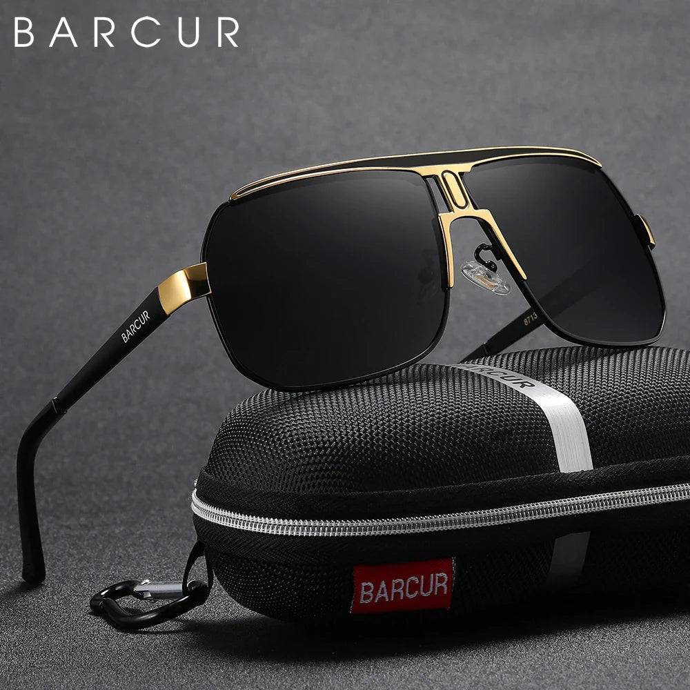 BARCUR Polarized Oval Sunglasses – UV400 Men's