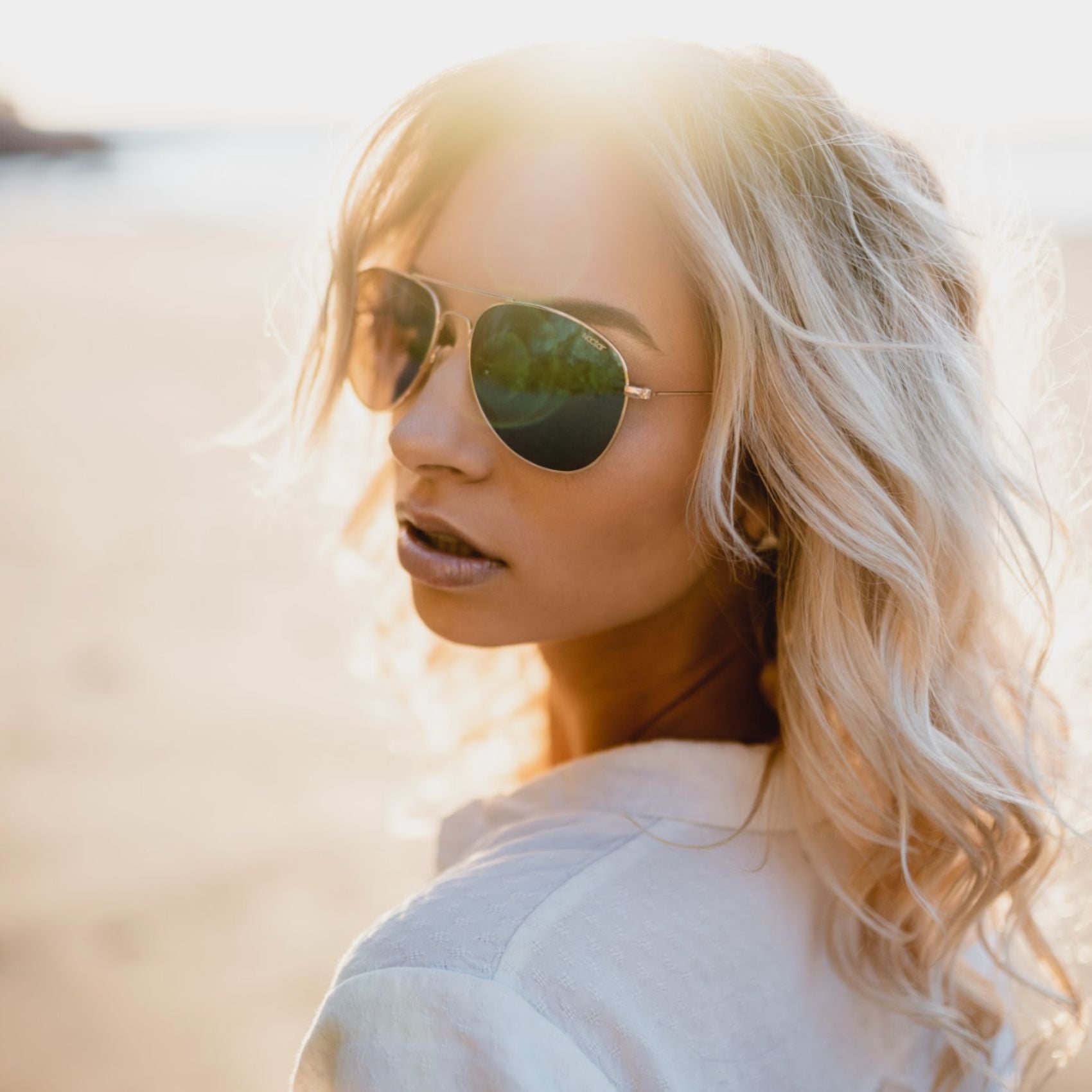 Kitty Hawk Polarized Aviator Sunglasses – Stainless Steel | Nectar